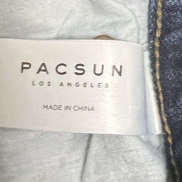 Pacsun Ultra High Rise Vintage Short Size 25 Button Fly Raw Hem Jean Shorts - Picture 10 of 11